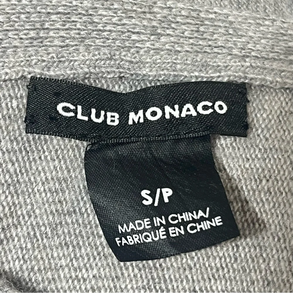 Club Monaco Cashmere/Wool blend Gray Sweater with Bow Detail Size Small